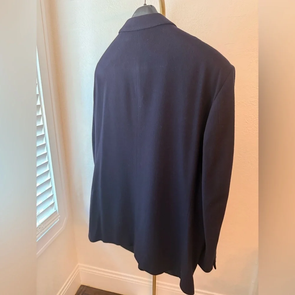 Fioravanti Couture Italian Wool Navy Blazer